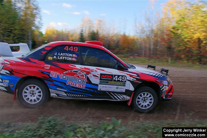 Andrew Layton / Joe Layton Subaru Impreza on SS5, Far Point I.