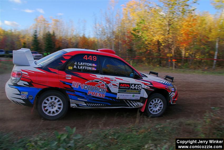 Andrew Layton / Joe Layton Subaru Impreza on SS5, Far Point I.