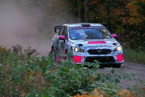 Brad Hayosh / Neil Moser Subaru WRX STi on SS5, Far Point I.