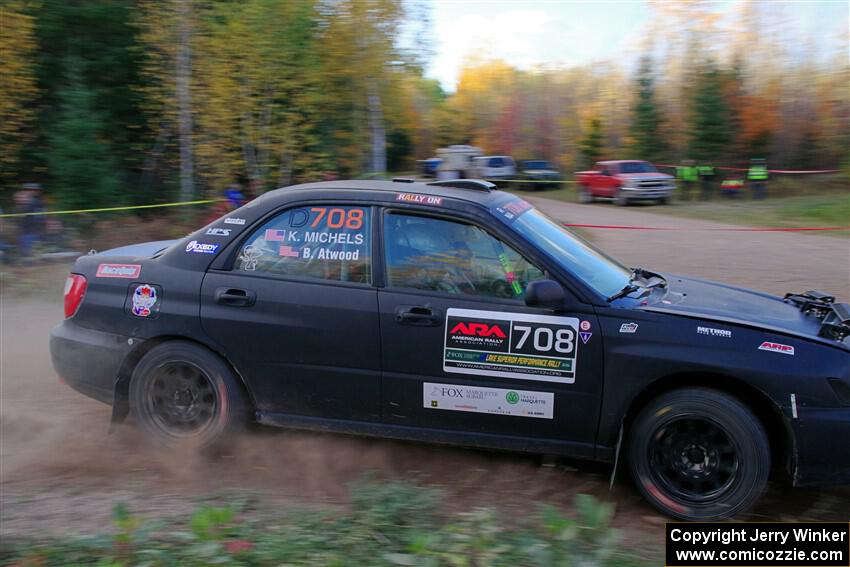 Brian Atwood / Kenny Michels Subaru Impreza on SS5, Far Point I.