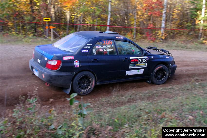 Brian Atwood / Kenny Michels Subaru Impreza on SS5, Far Point I.