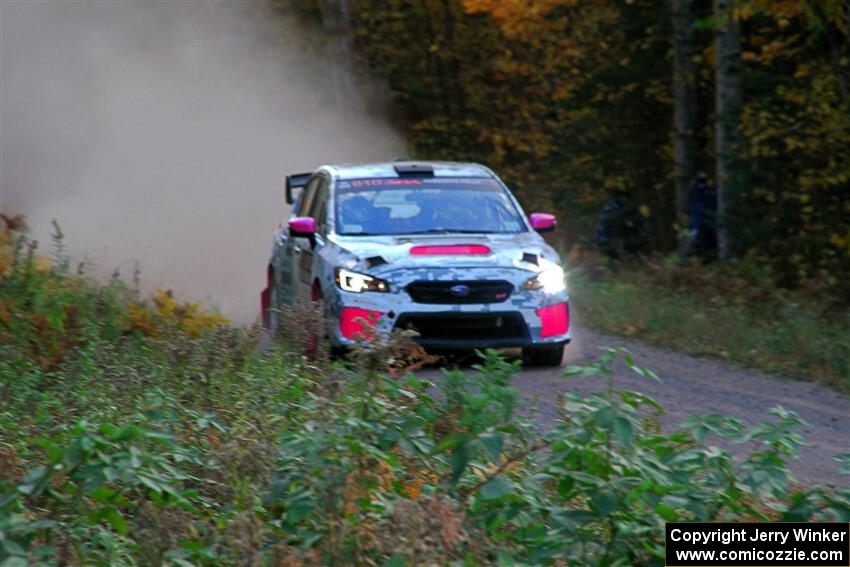 Brad Hayosh / Neil Moser Subaru WRX STi on SS5, Far Point I.