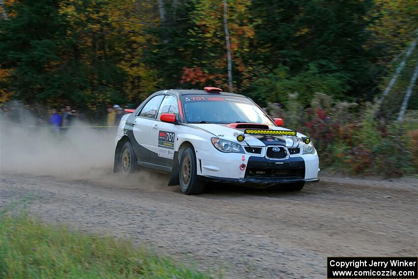 Jason Cook / Maggie Tu Subaru WRX on SS5, Far Point I.