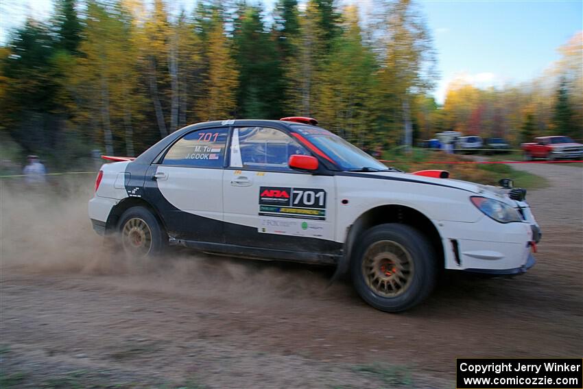 Jason Cook / Maggie Tu Subaru WRX on SS5, Far Point I.