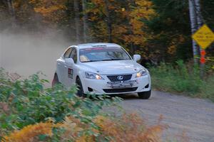 John Barnett / Matt Vaught Lexus IS250 on SS5, Far Point I.