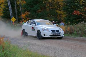 John Barnett / Matt Vaught Lexus IS250 on SS5, Far Point I.