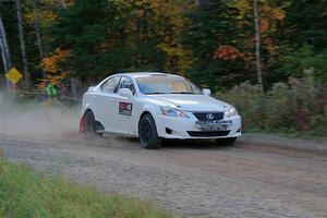 John Barnett / Matt Vaught Lexus IS250 on SS5, Far Point I.