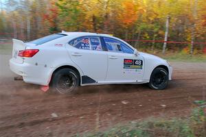 John Barnett / Matt Vaught Lexus IS250 on SS5, Far Point I.