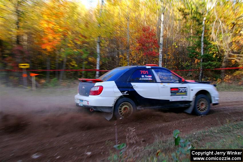 Jason Cook / Maggie Tu Subaru WRX on SS5, Far Point I.