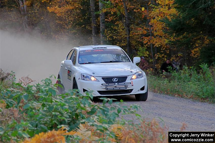 John Barnett / Matt Vaught Lexus IS250 on SS5, Far Point I.