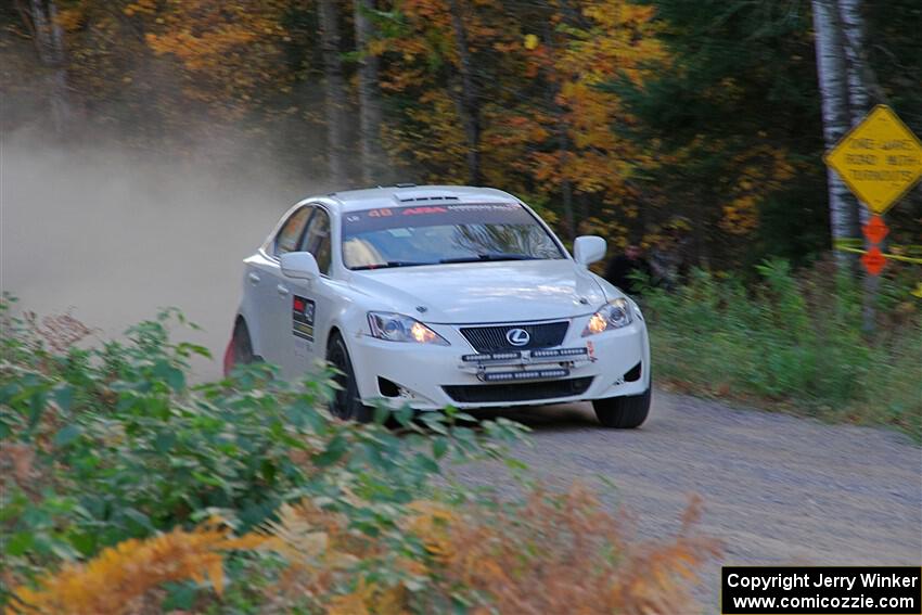 John Barnett / Matt Vaught Lexus IS250 on SS5, Far Point I.