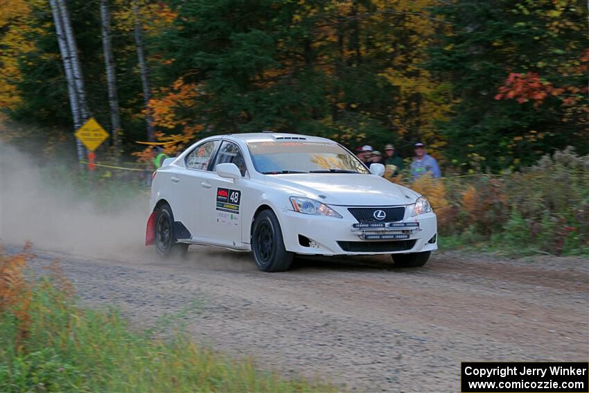 John Barnett / Matt Vaught Lexus IS250 on SS5, Far Point I.