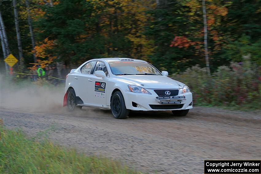 John Barnett / Matt Vaught Lexus IS250 on SS5, Far Point I.