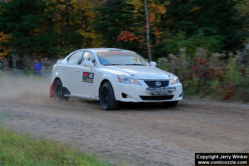 John Barnett / Matt Vaught Lexus IS250 on SS5, Far Point I.