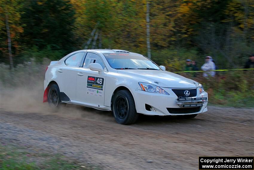 John Barnett / Matt Vaught Lexus IS250 on SS5, Far Point I.