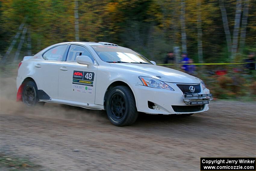 John Barnett / Matt Vaught Lexus IS250 on SS5, Far Point I.