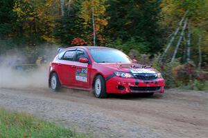 Jess Davids / Eric Frentress Subaru Impreza on SS5, Far Point I.