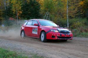 Jess Davids / Eric Frentress Subaru Impreza on SS5, Far Point I.