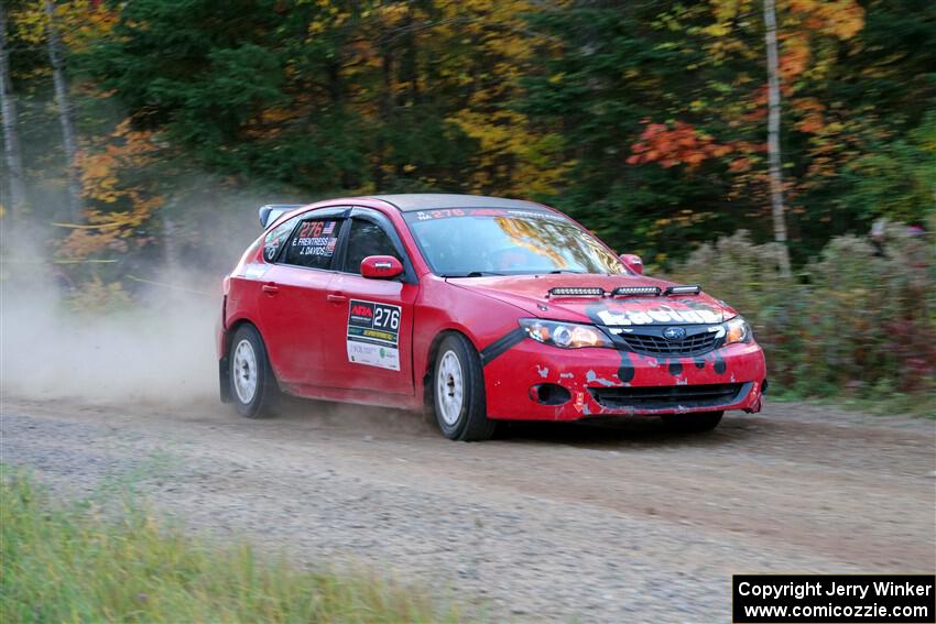 Jess Davids / Eric Frentress Subaru Impreza on SS5, Far Point I.