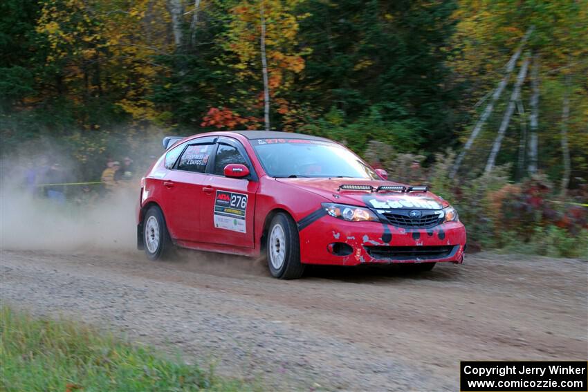 Jess Davids / Eric Frentress Subaru Impreza on SS5, Far Point I.