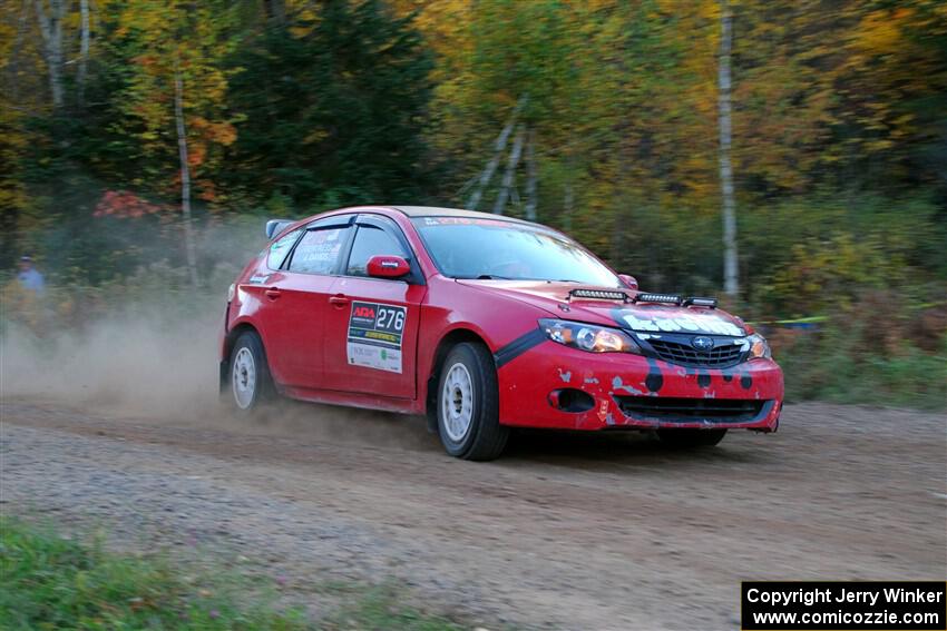 Jess Davids / Eric Frentress Subaru Impreza on SS5, Far Point I.