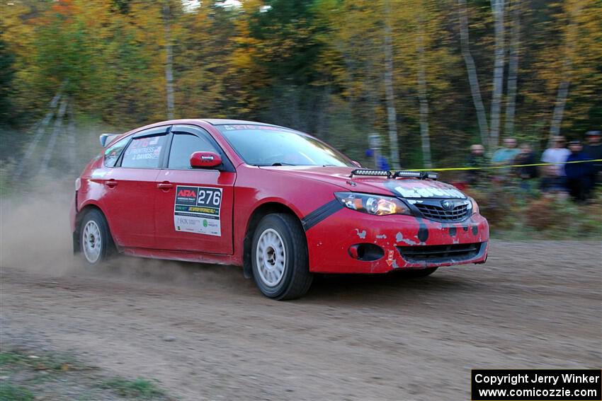 Jess Davids / Eric Frentress Subaru Impreza on SS5, Far Point I.