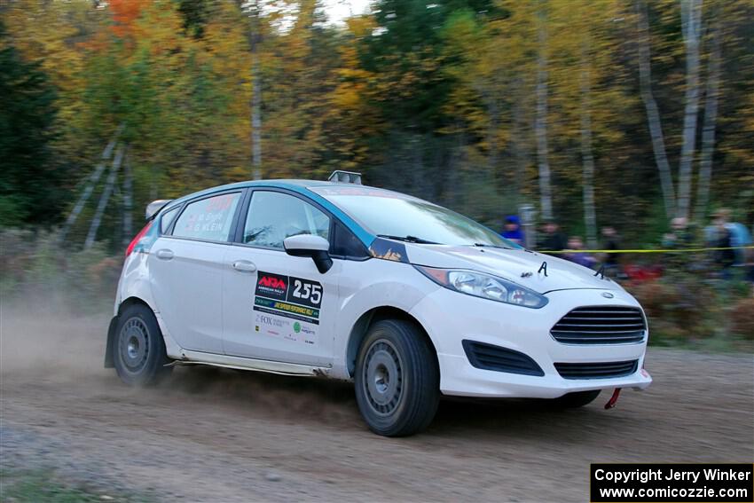 Gary Klein / Morgan Engle Ford Fiesta R2 on SS5, Far Point I.