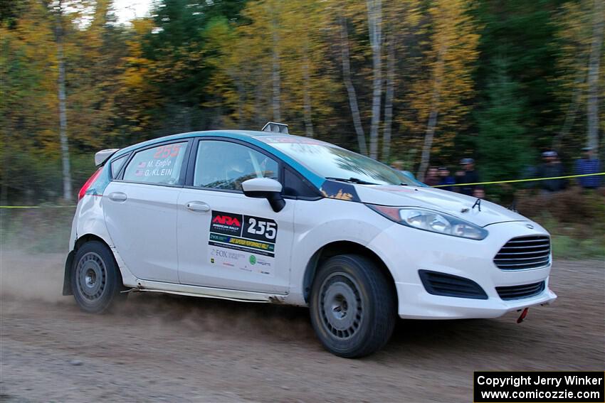 Gary Klein / Morgan Engle Ford Fiesta R2 on SS5, Far Point I.