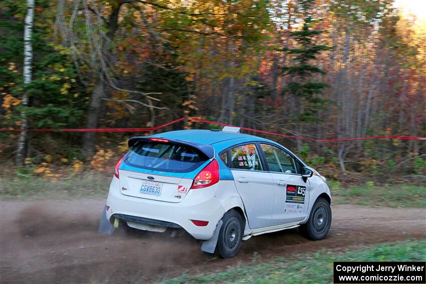 Gary Klein / Morgan Engle Ford Fiesta R2 on SS5, Far Point I.