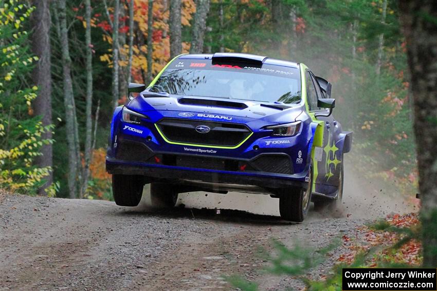 Travis Pastrana / Rhianon Gelsomino Subaru WRX ARA24 on SS10, Al's Playground II.