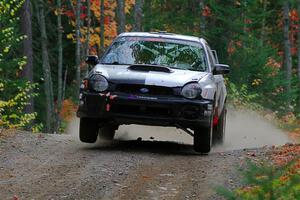 John Farrow / Michael Farrow Subaru WRX on SS10, Al's Playground II.