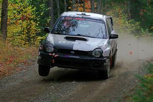 John Farrow / Michael Farrow Subaru WRX on SS10, Al's Playground II.