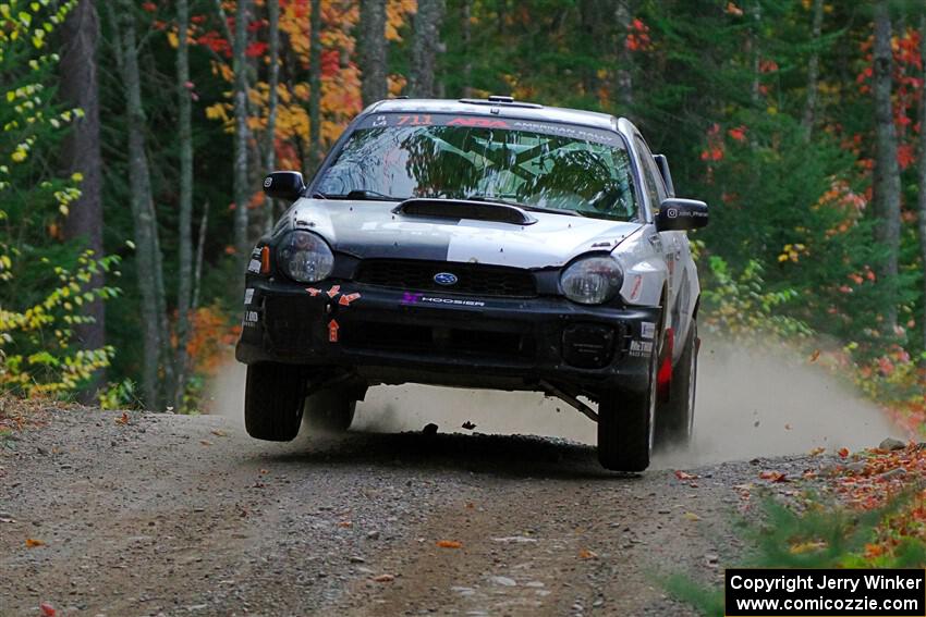 John Farrow / Michael Farrow Subaru WRX on SS10, Al's Playground II.