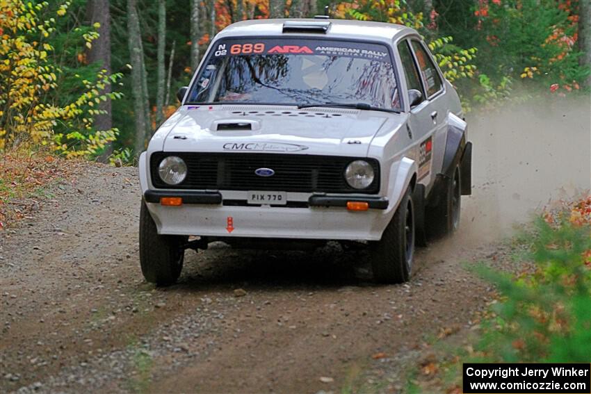 Ryan Booth / Nick Dobbs Ford Escort Mk II on SS10, Al's Playground II.