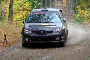 Sam Jacques / Kyle Cooper Subaru Impreza on SS10, Al's Playground II.