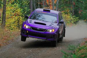 Silas Himes / Aleut Hatfield Subaru WRX STi on SS10, Al's Playground II.