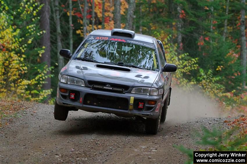 Dylan Gondyke / Zach Stewart Subaru Impreza on SS10, Al's Playground II.