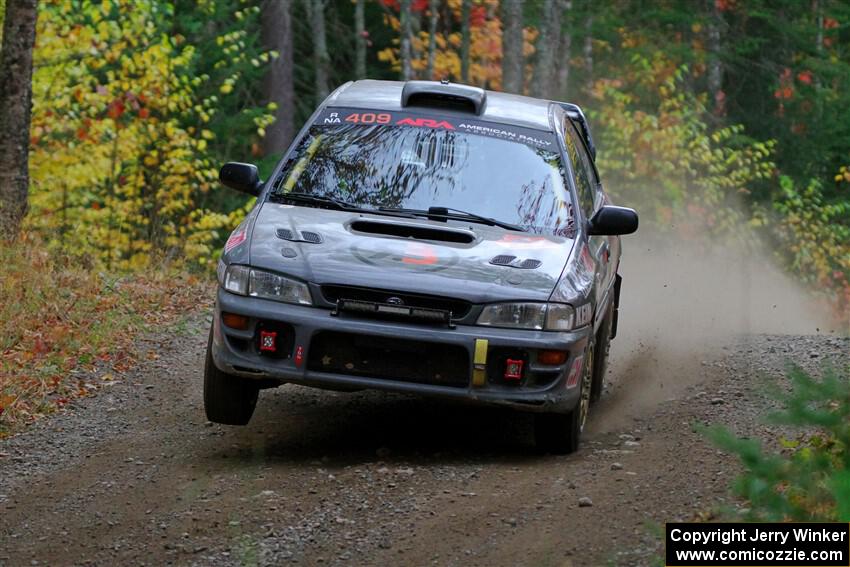 Dylan Gondyke / Zach Stewart Subaru Impreza on SS10, Al's Playground II.