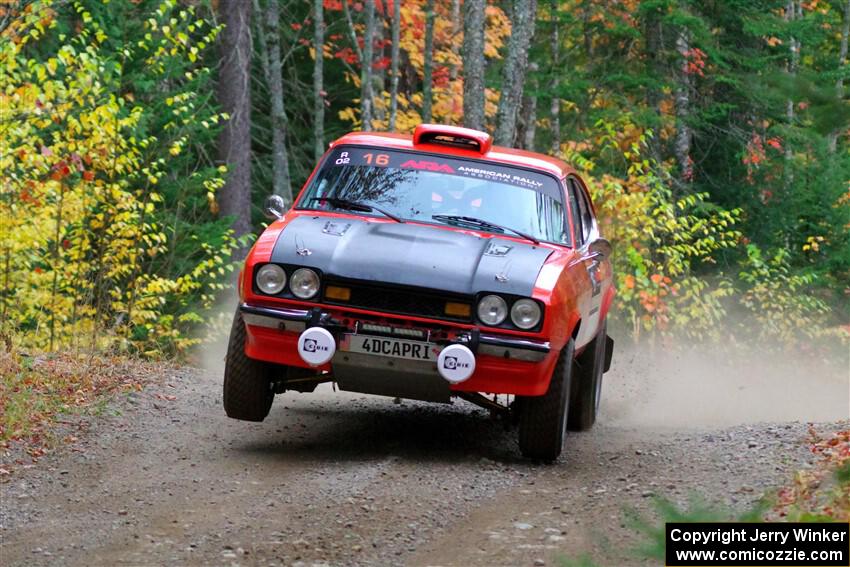 Mike Hurst / Randall Short Ford Capri on SS10, Al's Playground II.