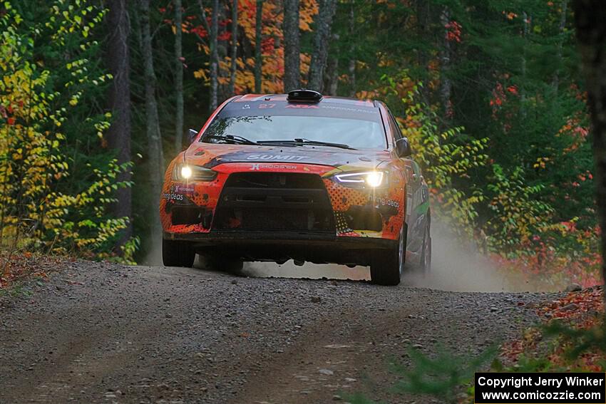 Sumit Panjabi / Zack Goldstein Mitsubishi Lancer Evo X on SS10, Al's Playground II.