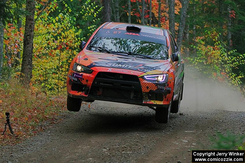 Sumit Panjabi / Zack Goldstein Mitsubishi Lancer Evo X on SS10, Al's Playground II.