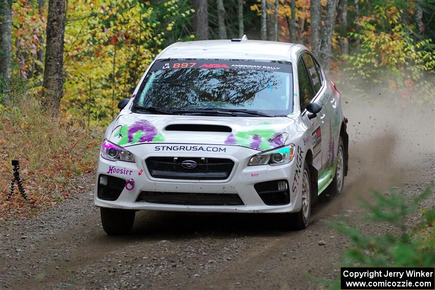 Jamey Randall / Andrew Rausch Subaru WRX on SS10, Al's Playground II.