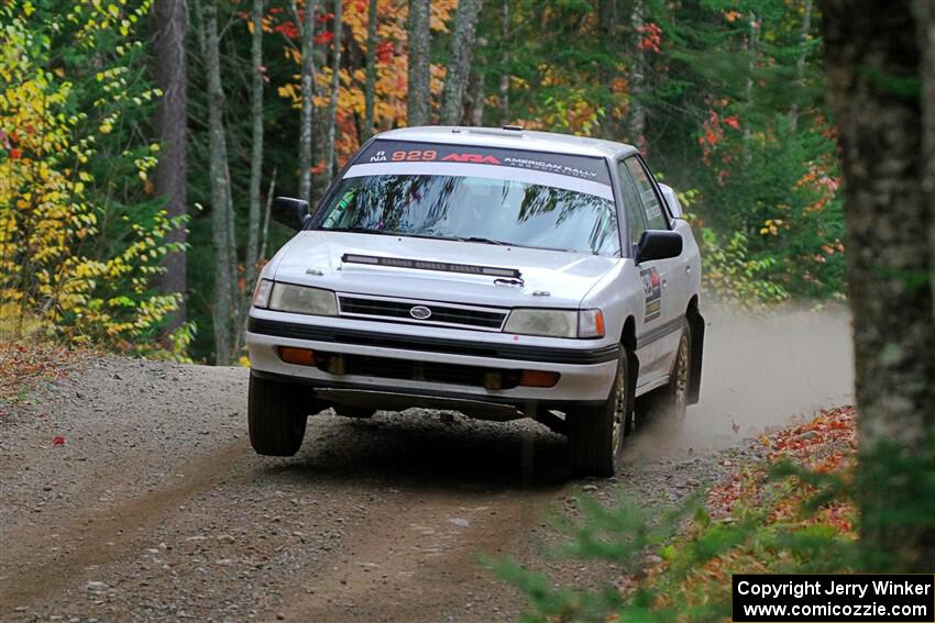 Nathan Coulter / Bryce Proseus Subaru Legacy on SS10, Al's Playground II.