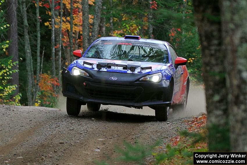 Santiago Iglesias / R.J. Kassel Subaru BRZ on SS10, Al's Playground II.