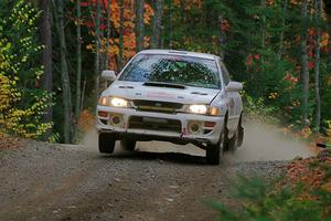 Andrew Williamson / Julia Stewart Subaru Impreza on SS10, Al's Playground II.