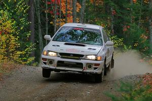 Andrew Williamson / Julia Stewart Subaru Impreza on SS10, Al's Playground II.