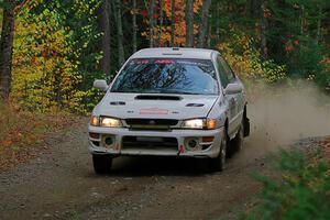 Andrew Williamson / Julia Stewart Subaru Impreza on SS10, Al's Playground II.