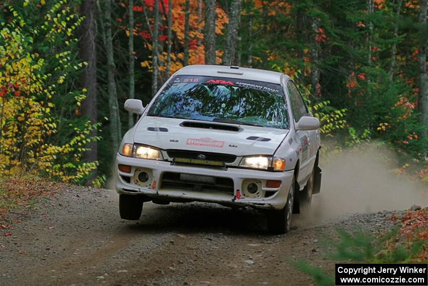 Andrew Williamson / Julia Stewart Subaru Impreza on SS10, Al's Playground II.