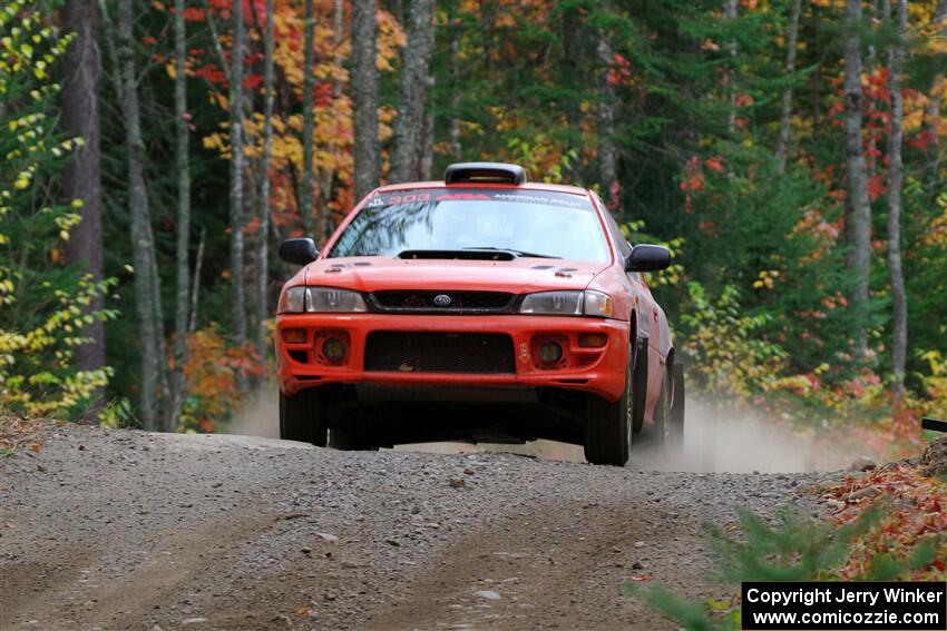 Travis Mattonen / Anikka Nykanen Subaru Impreza on SS10, Al's Playground II.