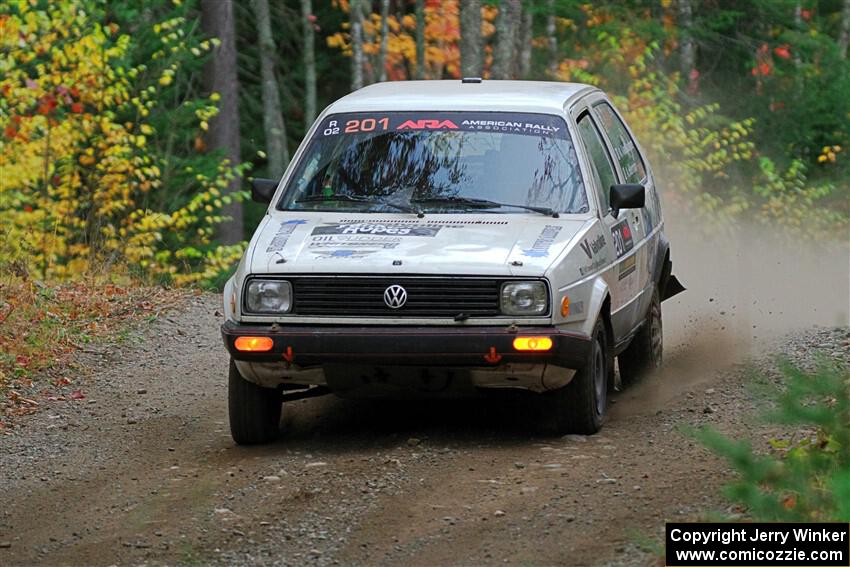 Adam VanDamme / Andrew Herron VW Golf on SS10, Al's Playground II.